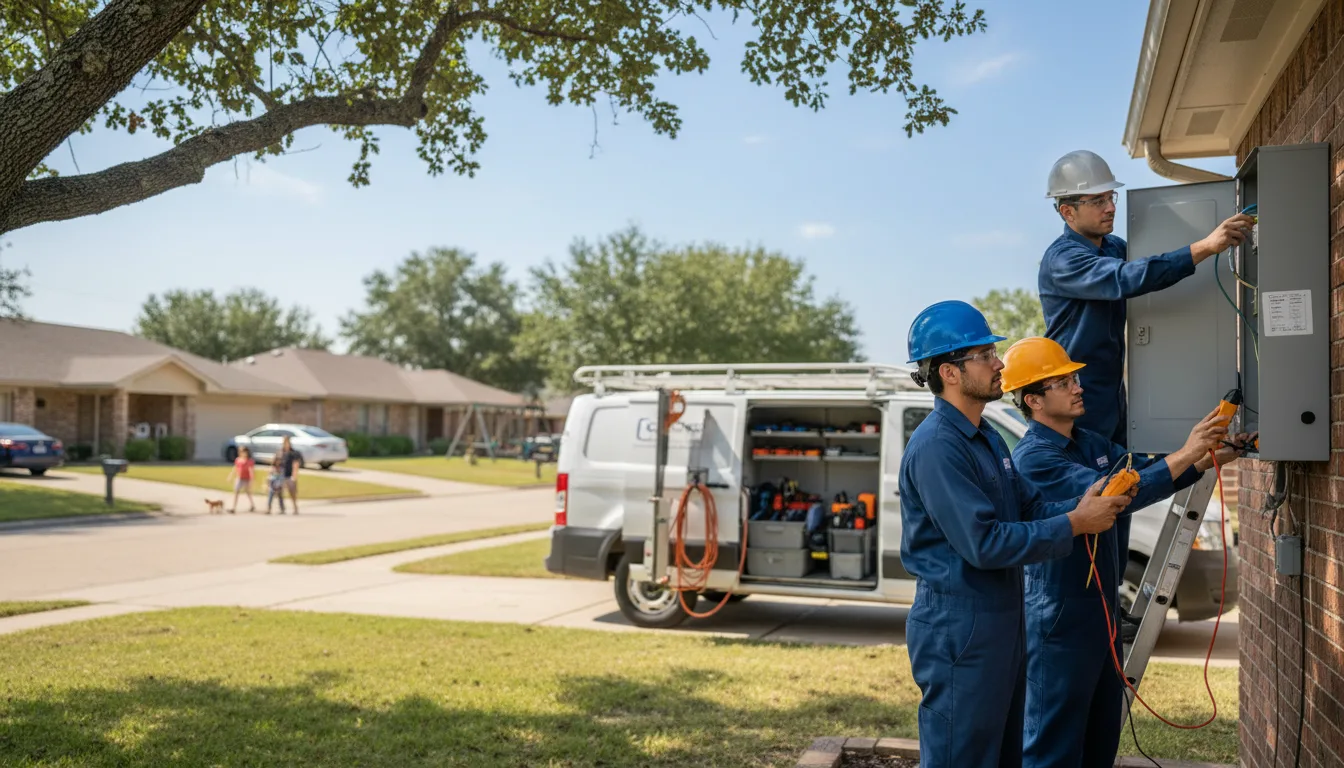 Certified electrician providing emergency electrical services in Ratcliff, TX